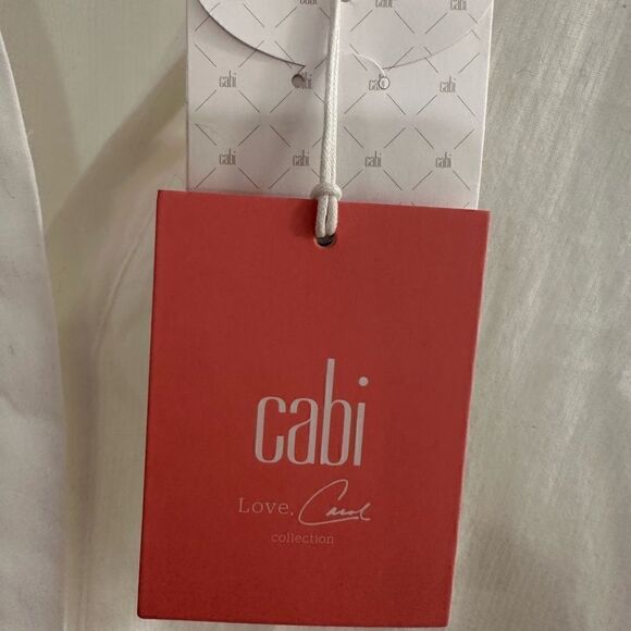 CAbi 5057 White The Vacation Shirt Small NWT - Picture 7 of 8